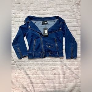 Fashion, nova dark denim jean jacket